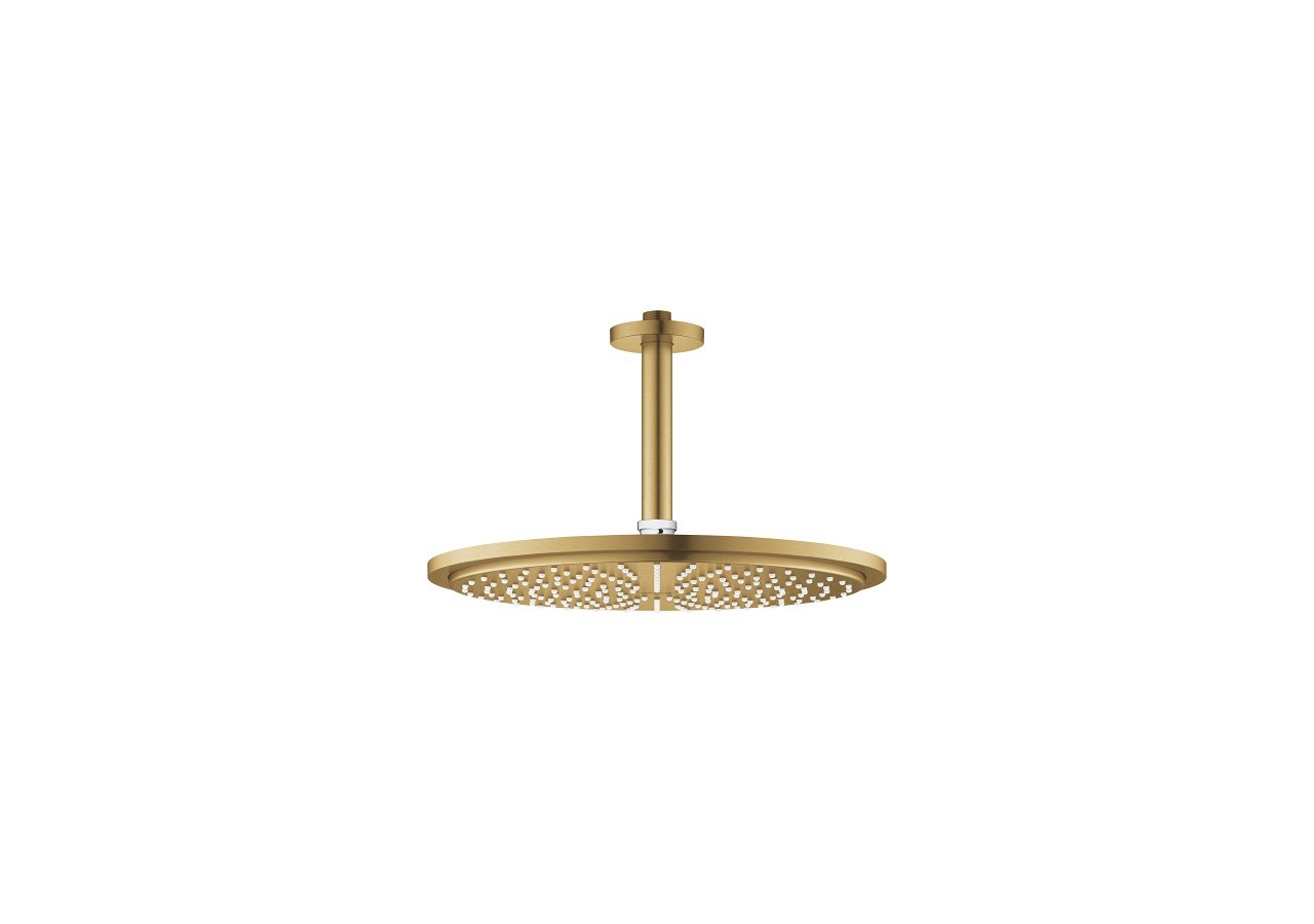 Rainshower cosmopolitan 310 ensemble douche de tête et bras plafonnier 142 mm, 1 jet Cool Sunrise brossé - 26067GN0 - Grohe
