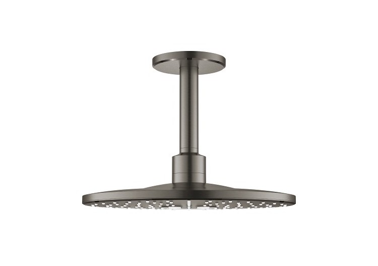 Rainshower smartactive 310 ensemble douche de tête et bras 142 mm, 2 jets Hard Graphite brossé - 26477AL0 - Grohe