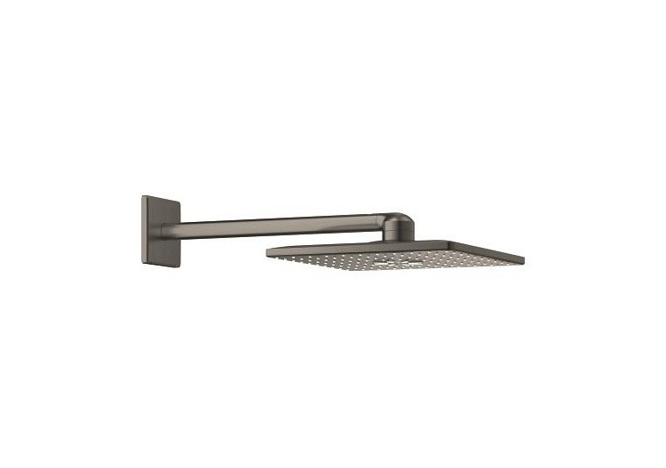 Rainshower smartactive 310 cube ensemble douche de tête et bras 430 mm, 2 jets Hard Graphite brossé - 26479AL0 - Grohe