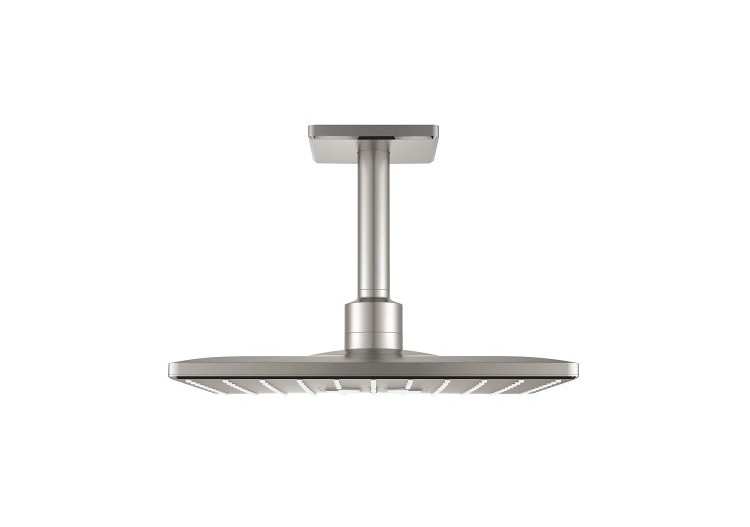 Rainshower smartactive 310 cube ensemble douche de tête et bras 142 mm, 2 jets Supersteel - 26481DC0 - Grohe