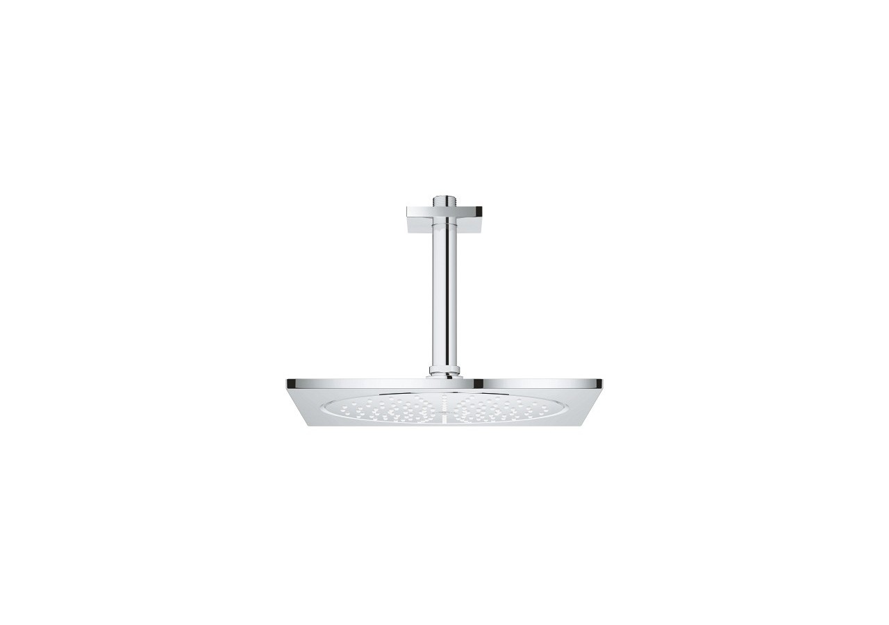 Rainshower aqua 10″ ensemble douche de tête et bras plafonnier 142 mm, 1 jet Chromé - 26861000 - Grohe