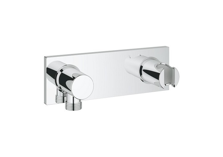 Grohtherm f façade incluant coude encastré et support de douche Chromé - 26878000 - Grohe