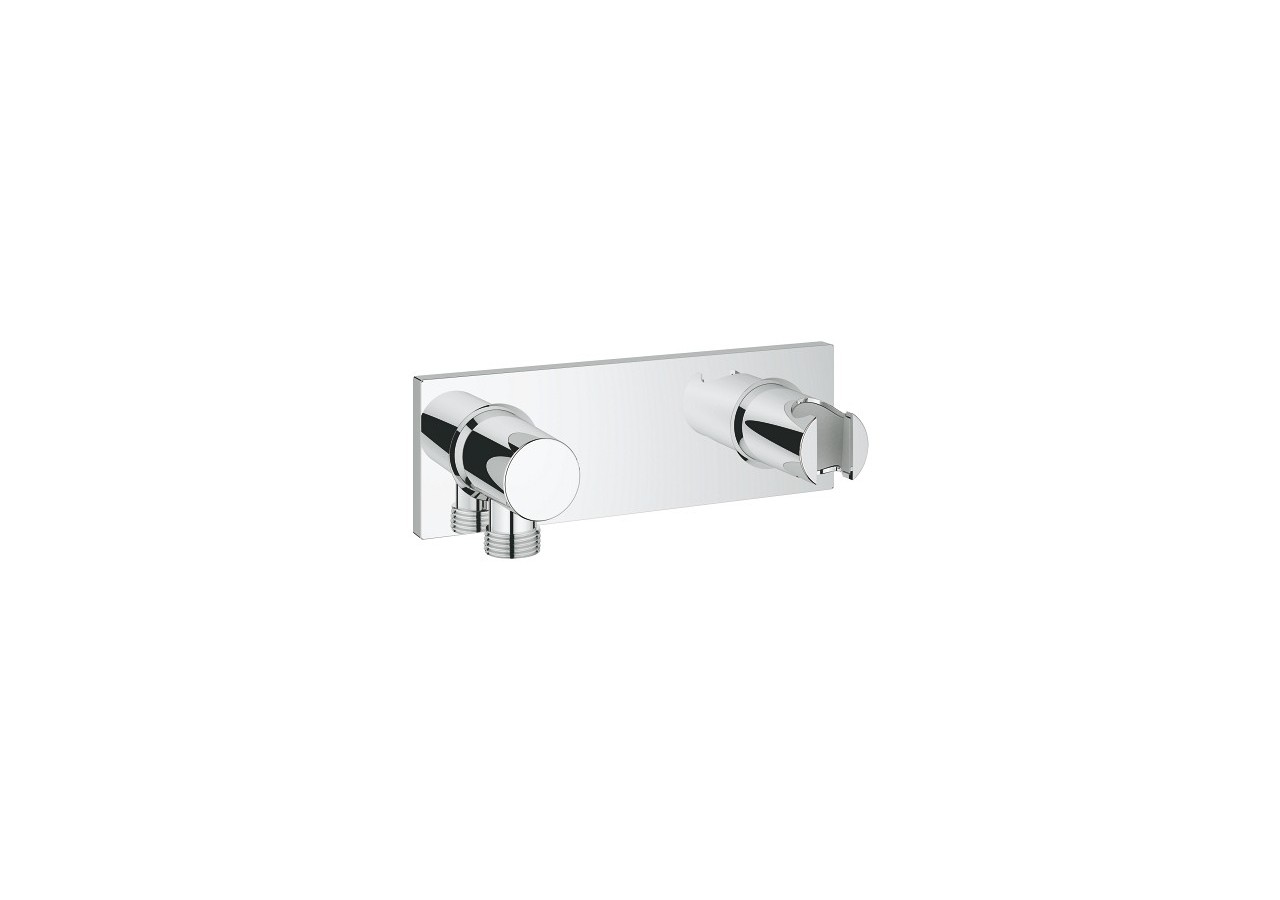 Grohtherm f façade incluant coude encastré et support de douche Chromé - 26878000 - Grohe