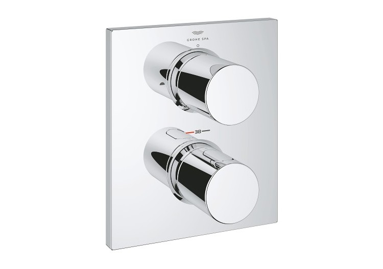 Grohtherm f façade thermostatique avec inverseur 2 sorties Chromé - 27618000 - Grohe