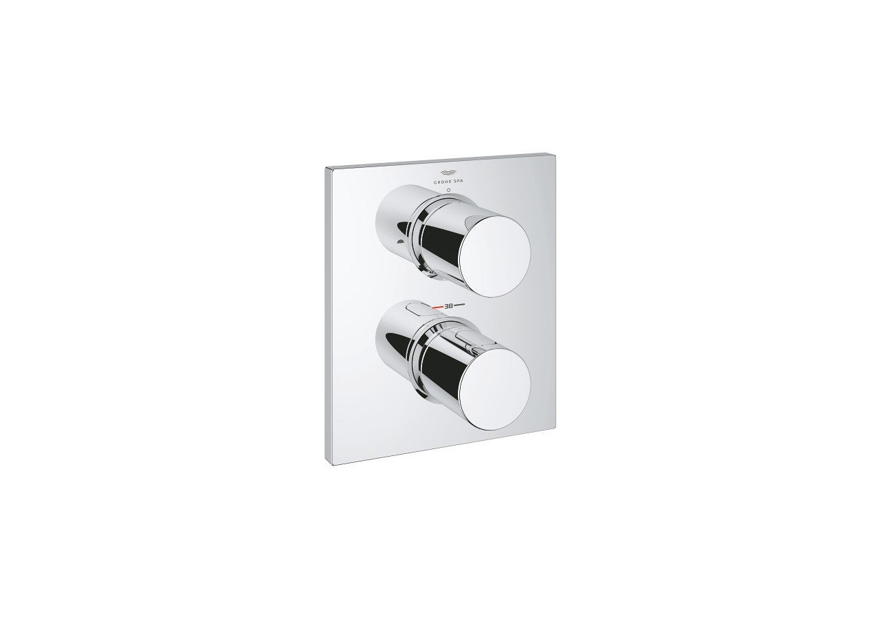 Grohtherm f façade thermostatique avec inverseur 2 sorties Chromé - 27618000 - Grohe
