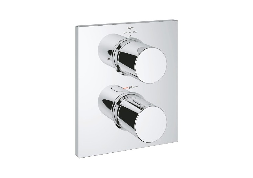 Grohtherm f façade thermostatique avec inverseur 2 sorties Chromé - 27618000 - Grohe