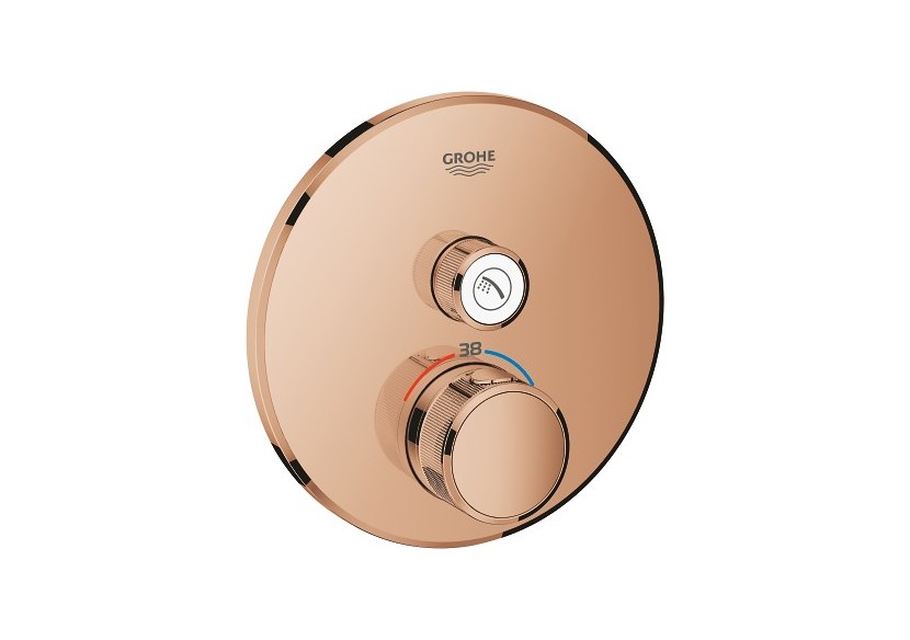 Grohtherm smartcontrol façade avec mitigeur thermostatique encastré 1 sortie Warm Sunset - 29118DA0 - Grohe