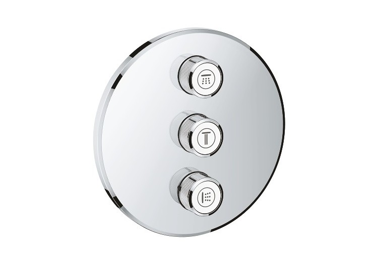 Grohtherm smartcontrol panneau de contrôle 3 sorties Chromé - 29122000 - Grohe