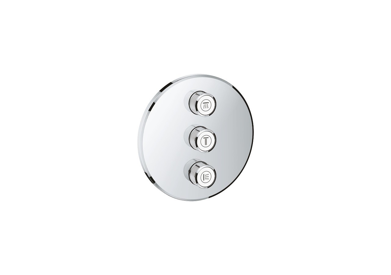 Grohtherm smartcontrol panneau de contrôle 3 sorties Chromé - 29122000 - Grohe
