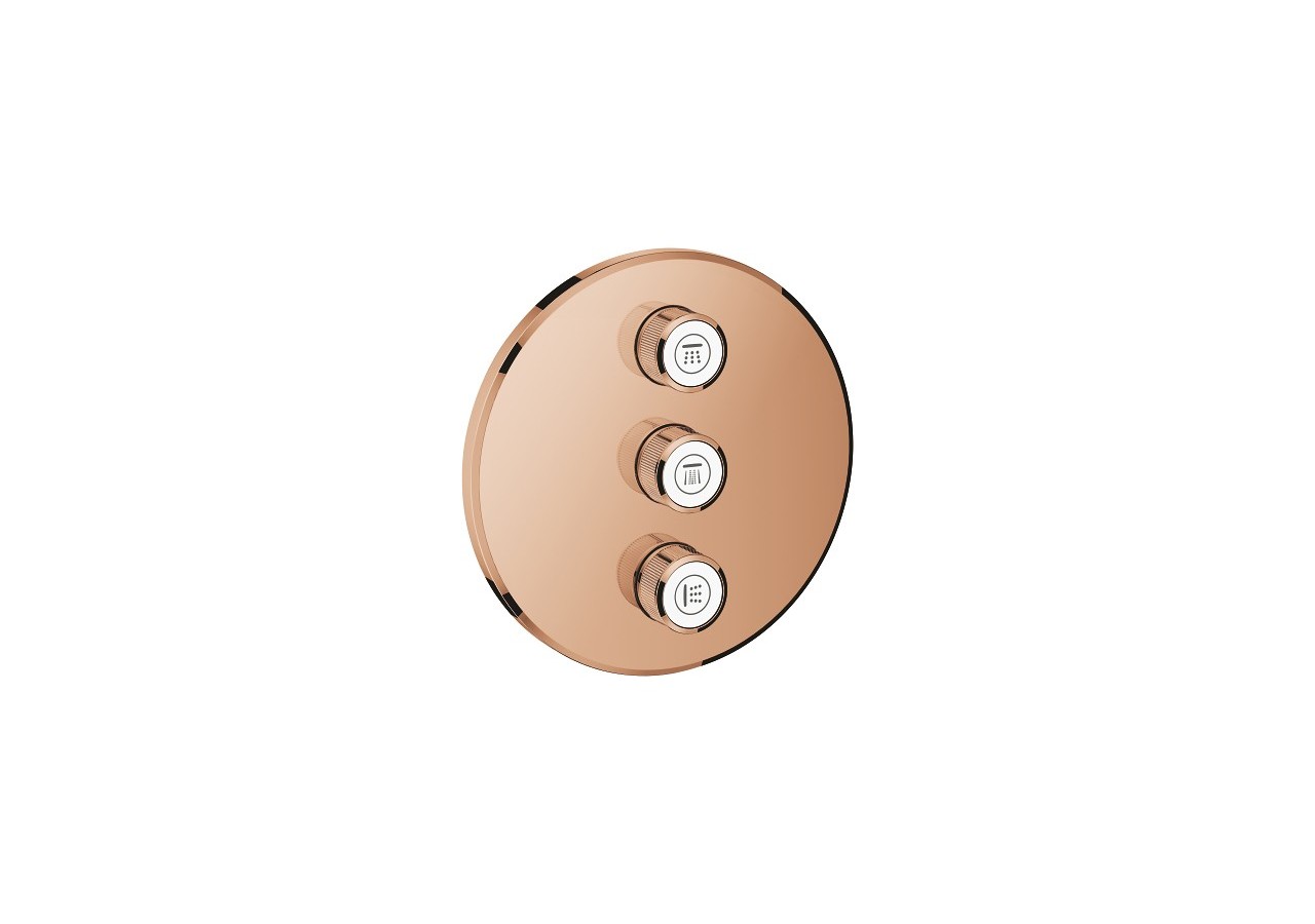 Grohtherm smartcontrol panneau de contrôle 3 sorties Warm Sunset - 29122DA0 - Grohe