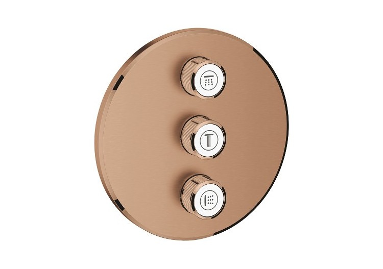 Grohtherm smartcontrol panneau de contrôle 3 sorties Warm Sunset brossé - 29122DL0 - Grohe