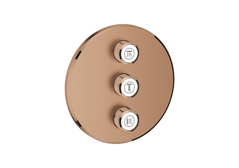 Grohtherm smartcontrol panneau de contrôle 3 sorties Warm Sunset brossé - 29122DL0 - Grohe
