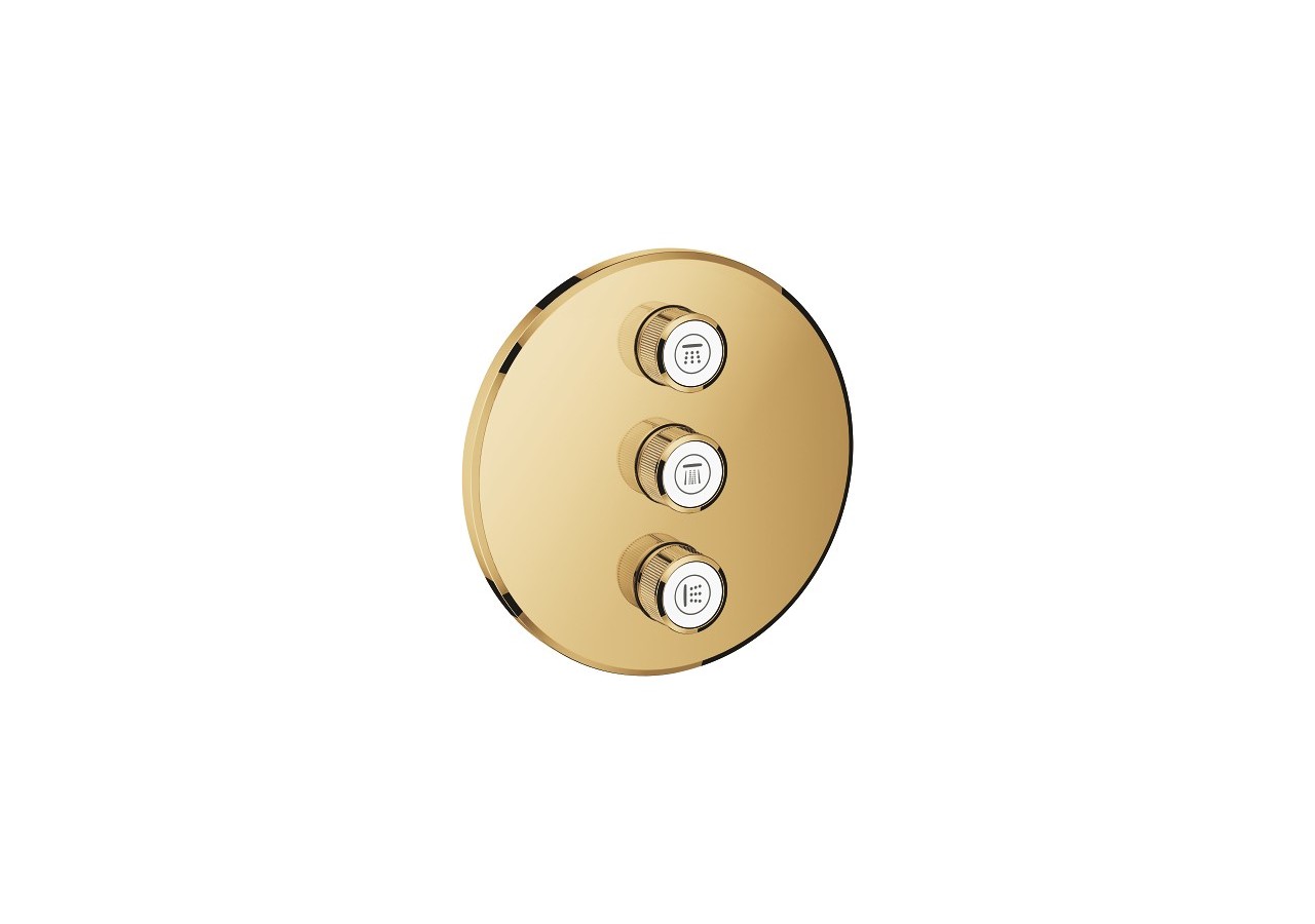 Grohtherm smartcontrol panneau de contrôle 3 sorties Cool Sunrise - 29122GL0 - Grohe