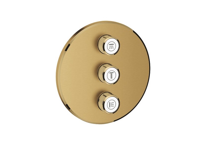 Grohtherm smartcontrol panneau de contrôle 3 sorties Cool Sunrise brossé - 29122GN0 - Grohe