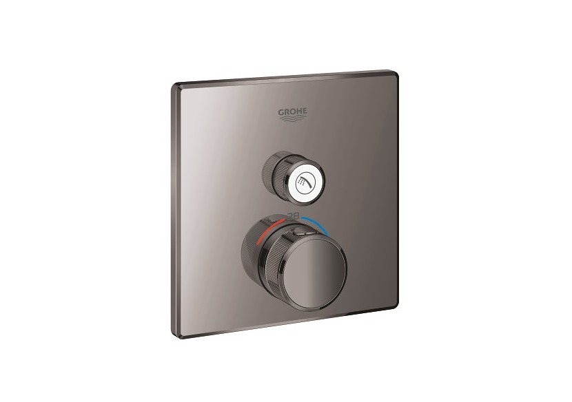 Grohtherm smartcontrol façade avec mitigeur thermostatique encastré 1 sortie Hard Graphite - 29123A00 - Grohe