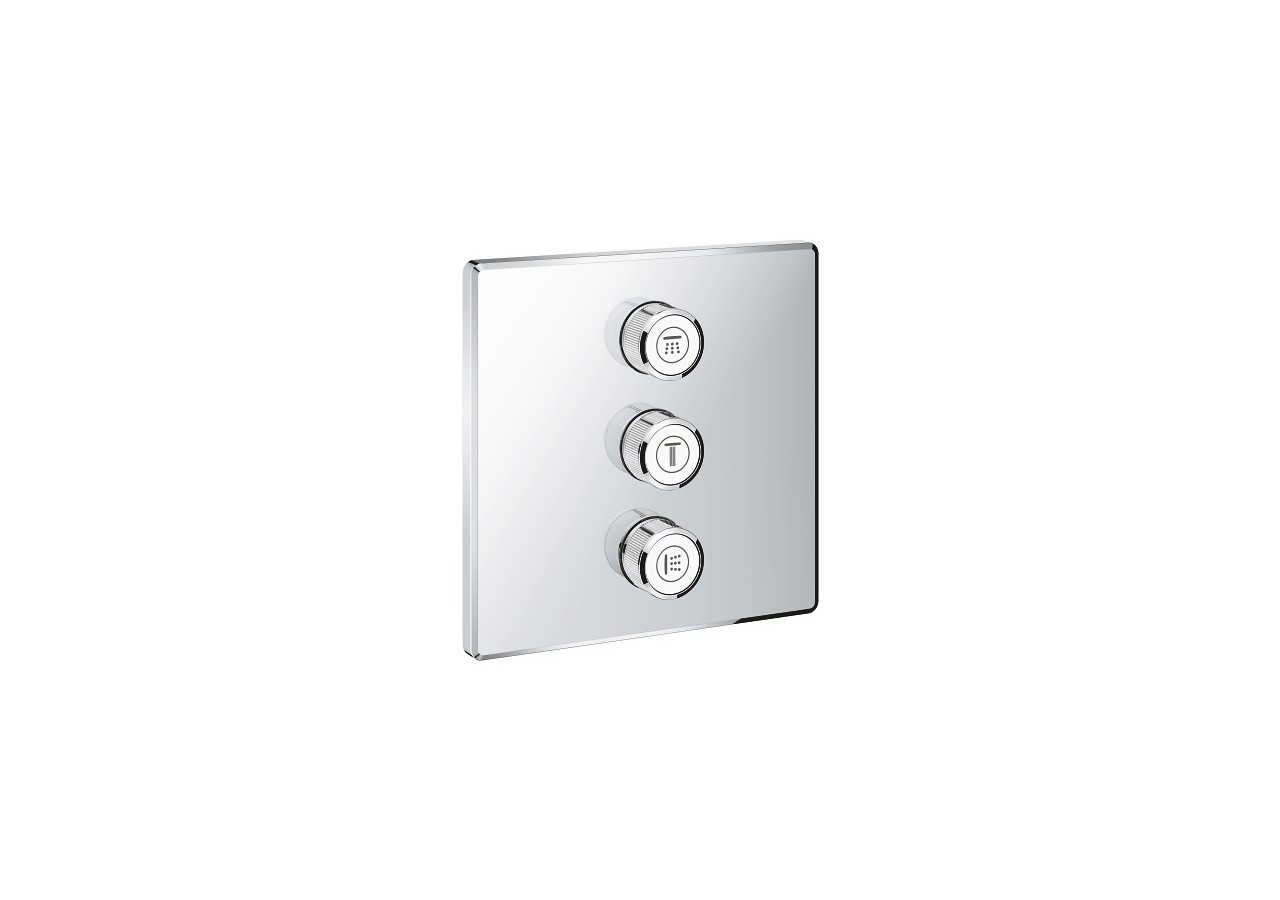 Grohtherm smartcontrol panneau de contrôle 3 sorties Chromé - 29127000 - Grohe