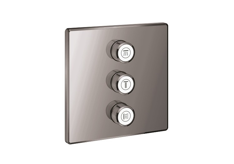 Grohtherm smartcontrol panneau de contrôle 3 sorties Hard Graphite - 29127A00 - Grohe