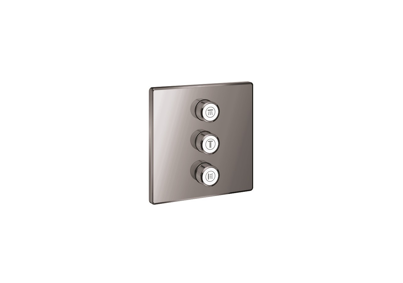 Grohtherm smartcontrol panneau de contrôle 3 sorties Hard Graphite - 29127A00 - Grohe