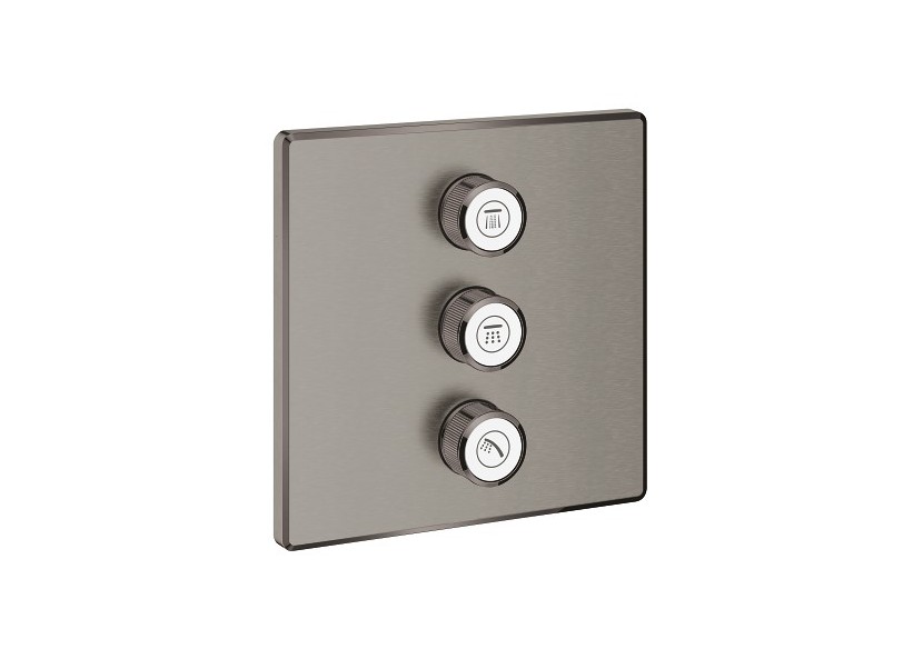 Grohtherm smartcontrol panneau de contrôle 3 sorties Hard Graphite brossé - 29127AL0 - Grohe