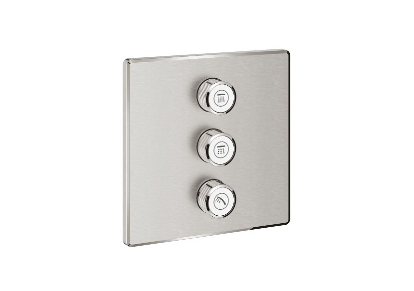 Grohtherm smartcontrol panneau de contrôle 3 sorties Supersteel - 29127DC0 - Grohe