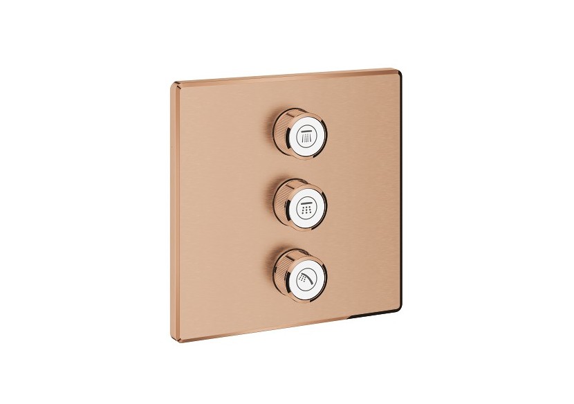Grohtherm smartcontrol panneau de contrôle 3 sorties Warm Sunset brossé - 29127DL0 - Grohe