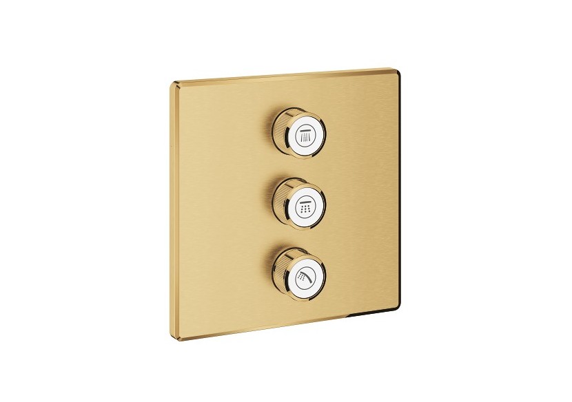 Grohtherm smartcontrol panneau de contrôle 3 sorties Cool Sunrise brossé - 29127GN0 - Grohe