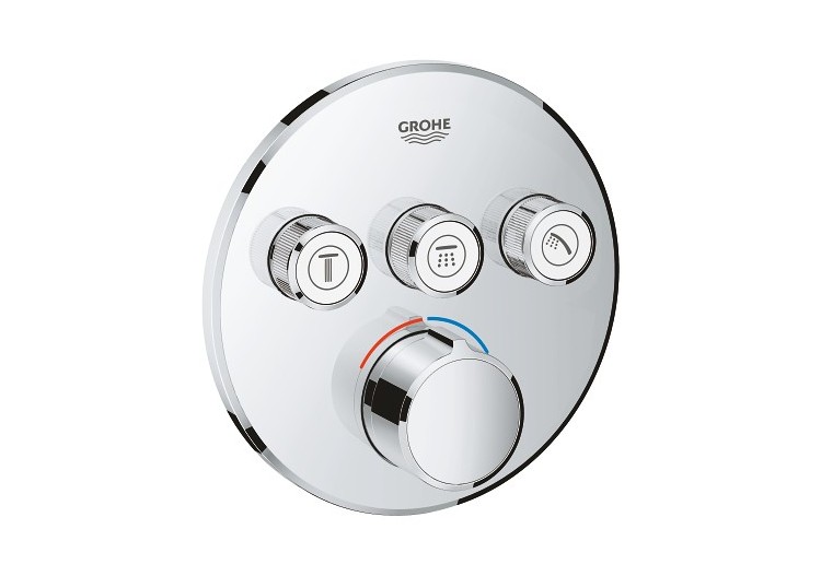 Smartcontrol mitigeur encastré 3 sorties Chromé - 29146000 - Grohe