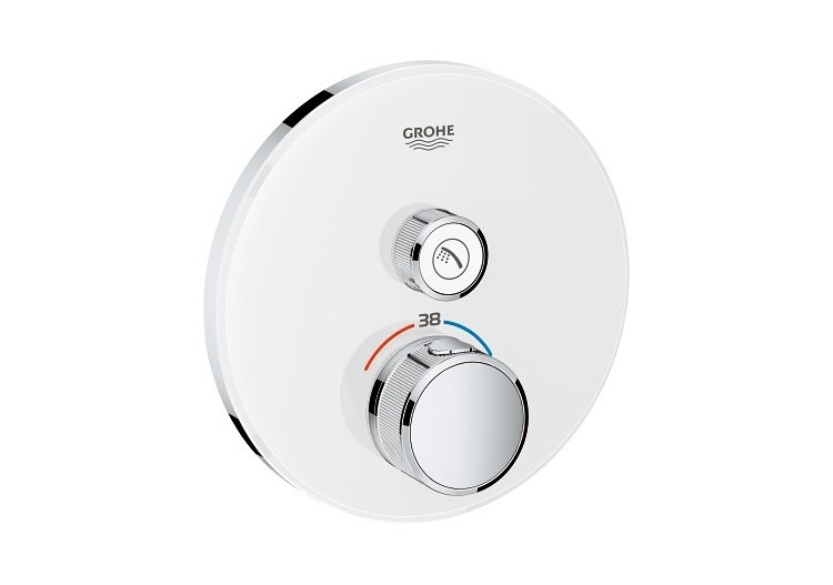 Grohtherm smartcontrol façade avec mitigeur thermostatique encastré 1 sortie Blanc - 29150LS0 - Grohe