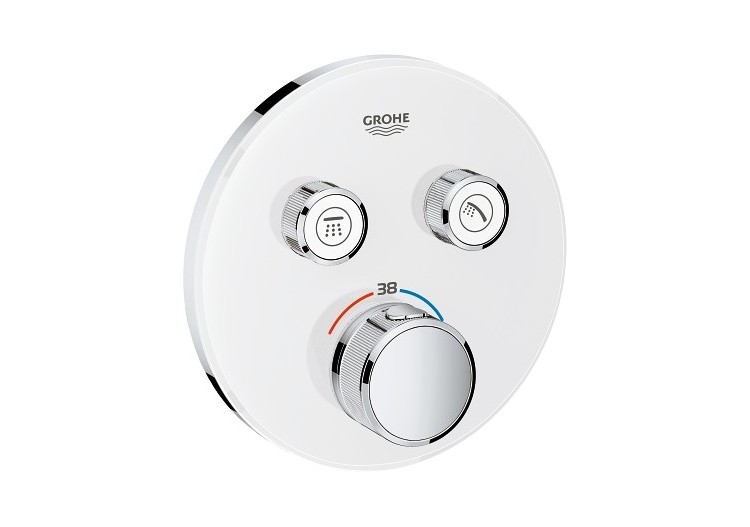 Grohtherm smartcontrol façade avec mitigeur thermostatique encastré 2 sorties Blanc - 29151LS0 - Grohe