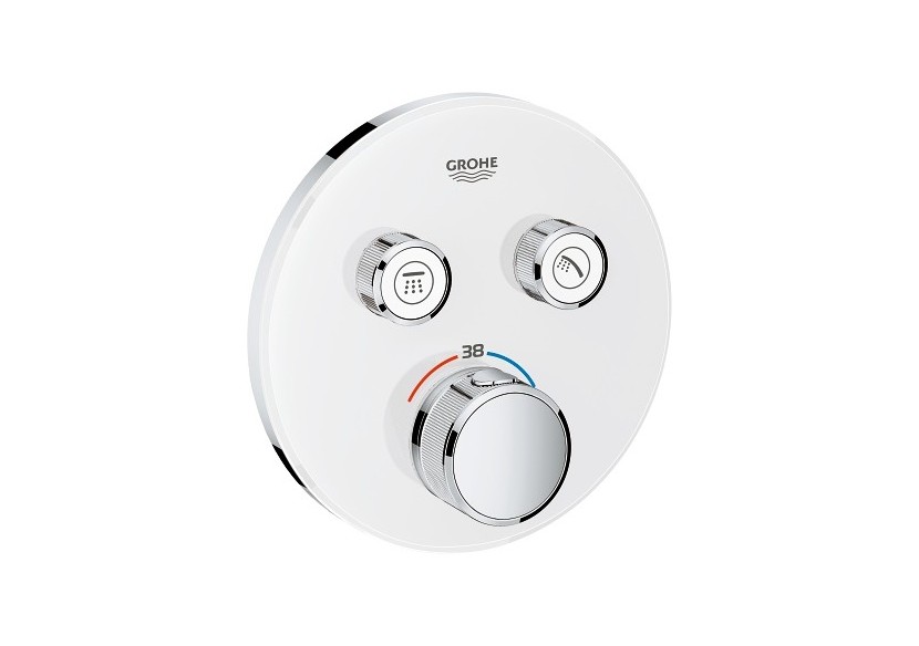 Grohtherm smartcontrol façade avec mitigeur thermostatique encastré 2 sorties Blanc - 29151LS0 - Grohe