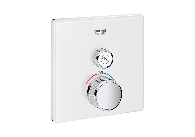 Grohtherm smartcontrol façade avec mitigeur thermostatique encastré 1 sortie Blanc - 29153LS0 - Grohe