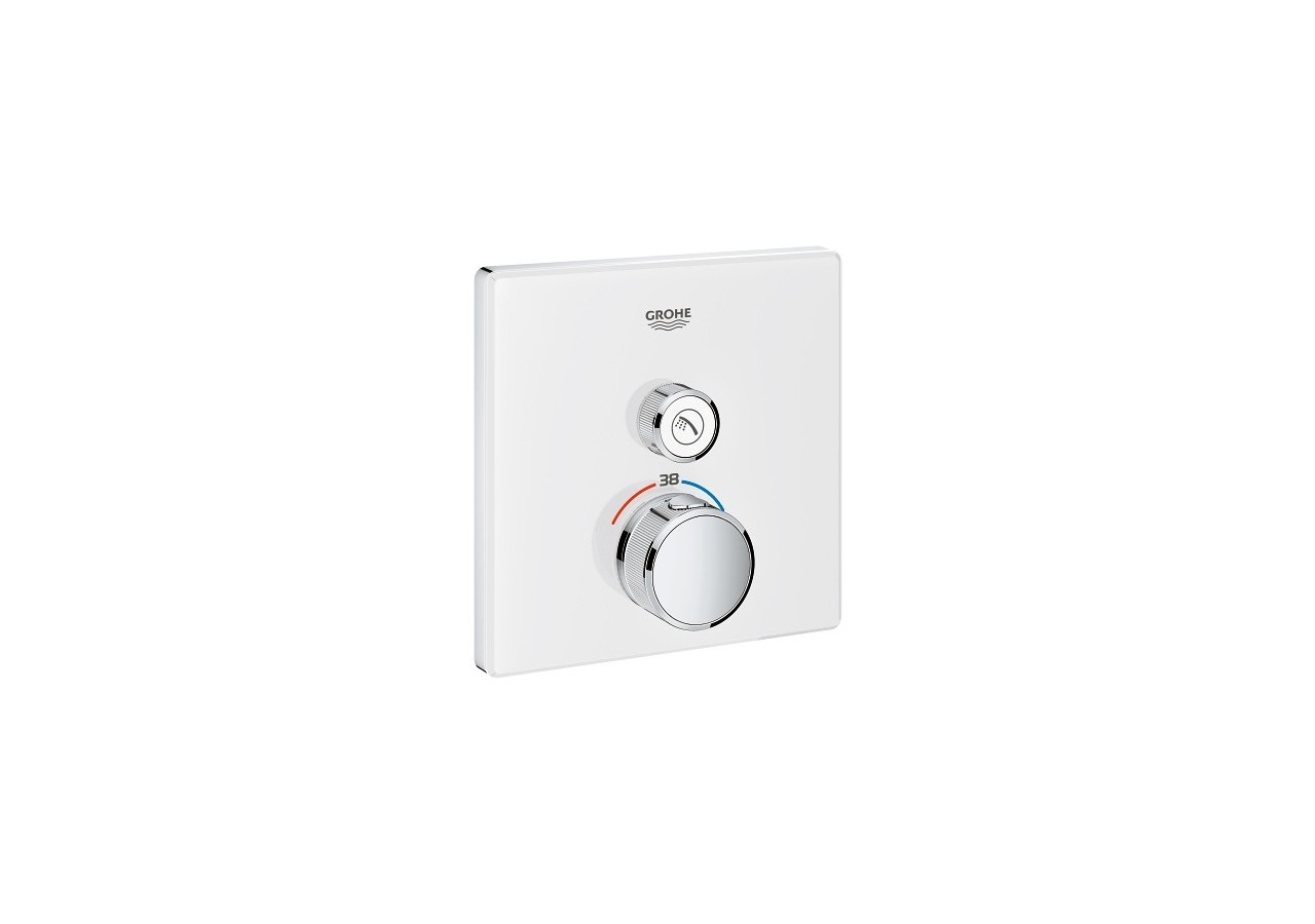 Grohtherm smartcontrol façade avec mitigeur thermostatique encastré 1 sortie Blanc - 29153LS0 - Grohe
