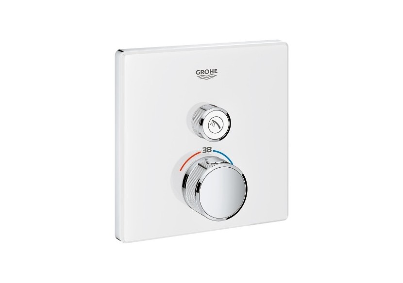 Grohtherm smartcontrol façade avec mitigeur thermostatique encastré 1 sortie Blanc - 29153LS0 - Grohe Grohtherm smartcontrol façade avec mitigeur thermostatique encastré 1 sortie Blanc - 29153LS0 - Grohe