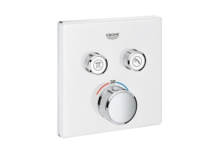 Grohtherm smartcontrol façade avec mitigeur thermostatique encastré 2 sorties Blanc - 29156LS0 - Grohe