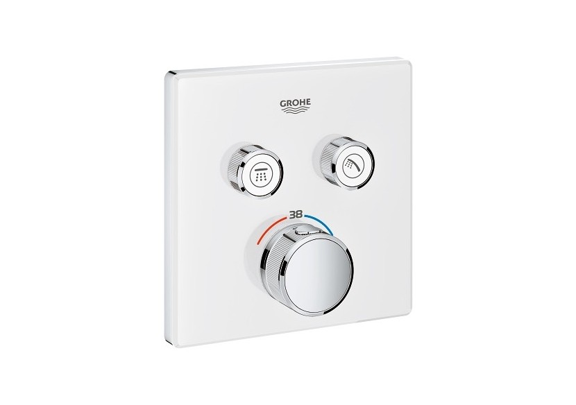 Grohtherm smartcontrol façade avec mitigeur thermostatique encastré 2 sorties Blanc - 29156LS0 - Grohe
