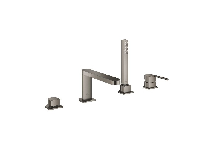 Grohe plus mitigeur bain/douche 4 trous Hard Graphite brossé - 29307AL3 - Grohe