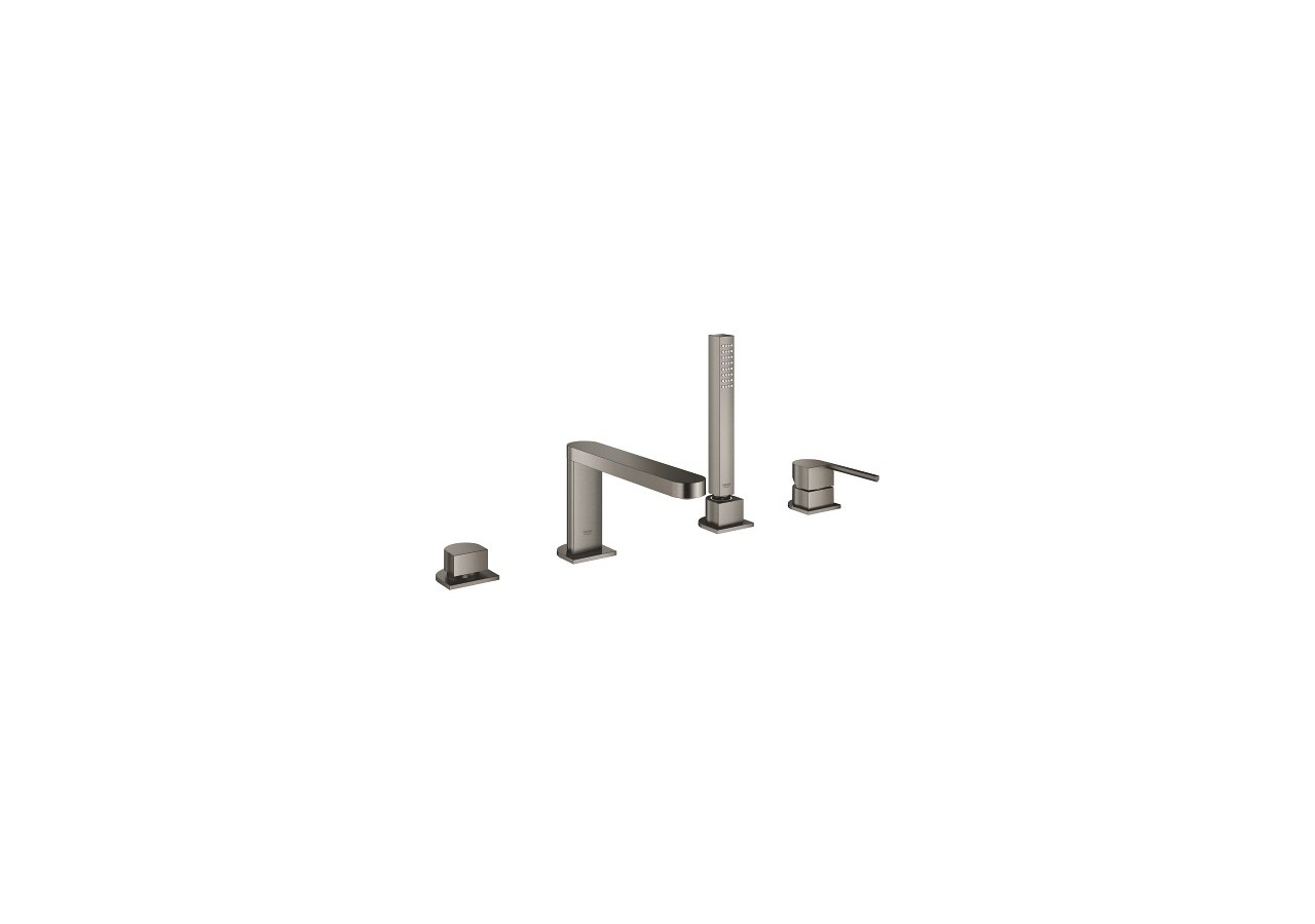 Grohe plus mitigeur bain/douche 4 trous Hard Graphite brossé - 29307AL3 - Grohe