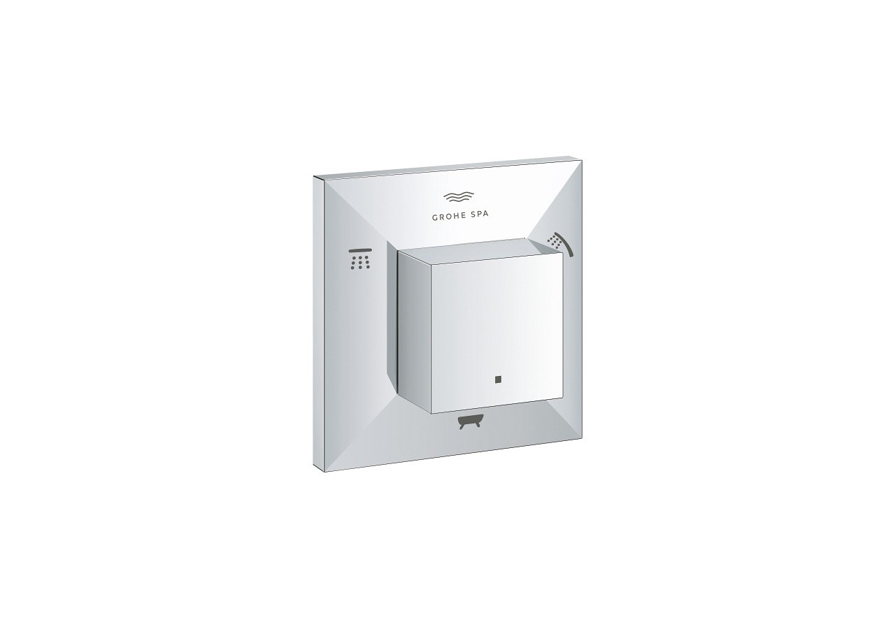 Allure brillant inverseur 5 voies (2 entrées, 3 sorties) Chromé - 29399000 - Grohe