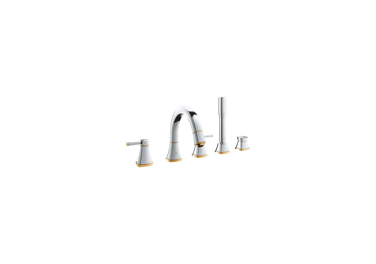 Grandera mélangeur bain/douche 5 trous Chromé/doré - 29415IG0 - Grohe