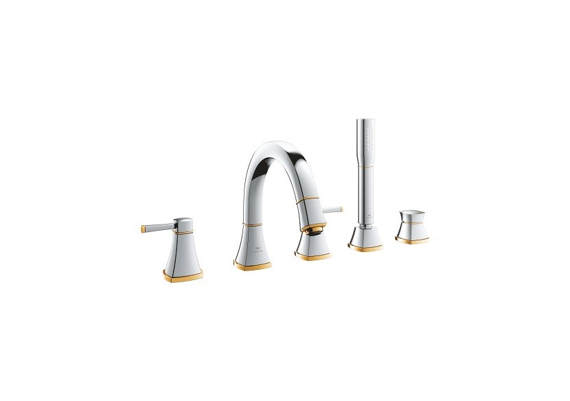 Grandera mélangeur bain/douche 5 trous Chromé/doré - 29415IG0 - Grohe