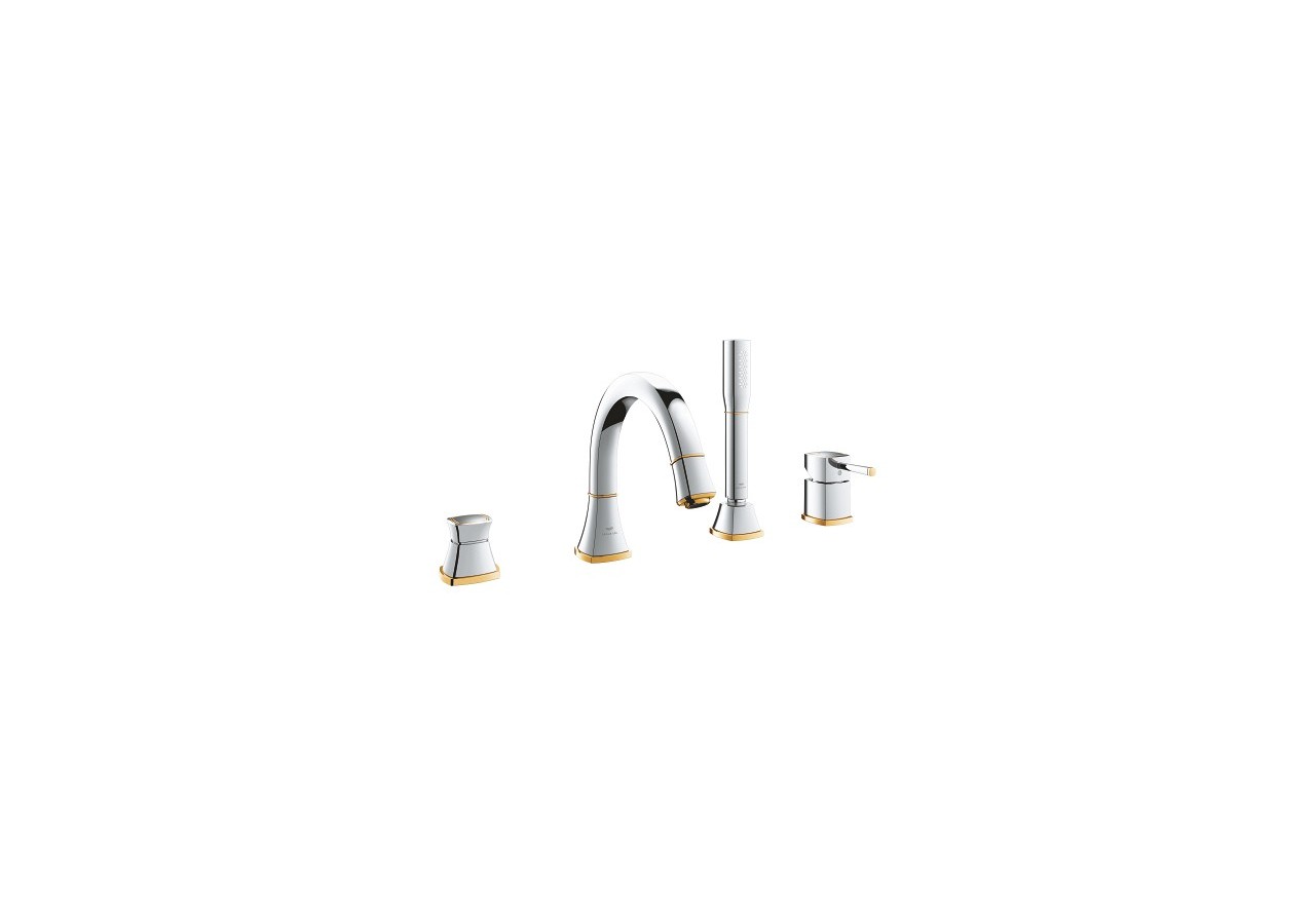 Grandera mitigeur bain/douche 4 trous Chromé/doré - 29418IG0 - Grohe