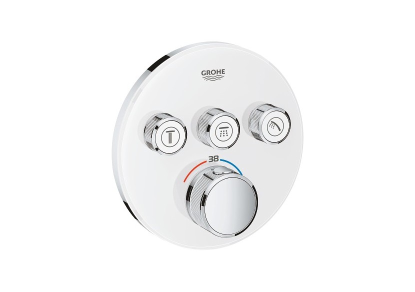 Grohtherm smartcontrol façade avec mitigeur thermostatique encastré 3 sorties Blanc - 29904LS0 - Grohe