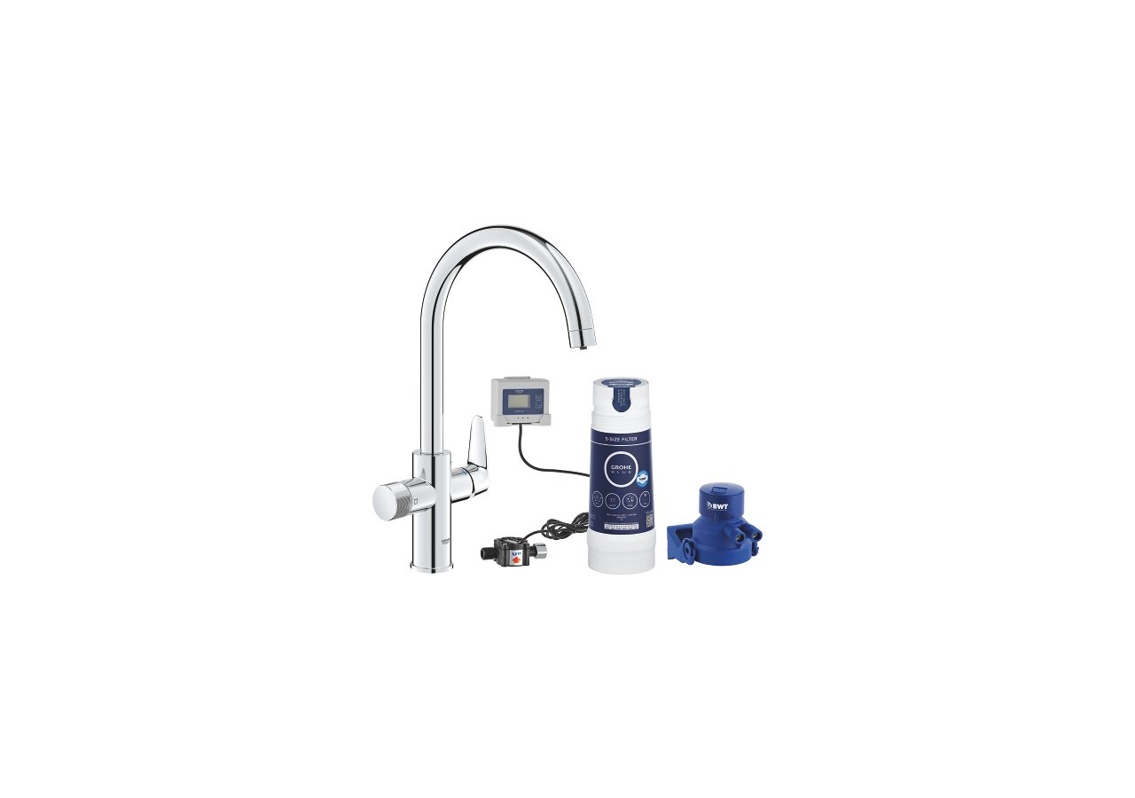 Grohe blue pure baucurve kit de démarrage Chromé - 30581000 - Grohe