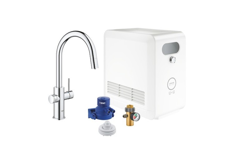 Grohe blue professionnel kit avec un mitigeur bec c Chromé - 31325002 - Grohe