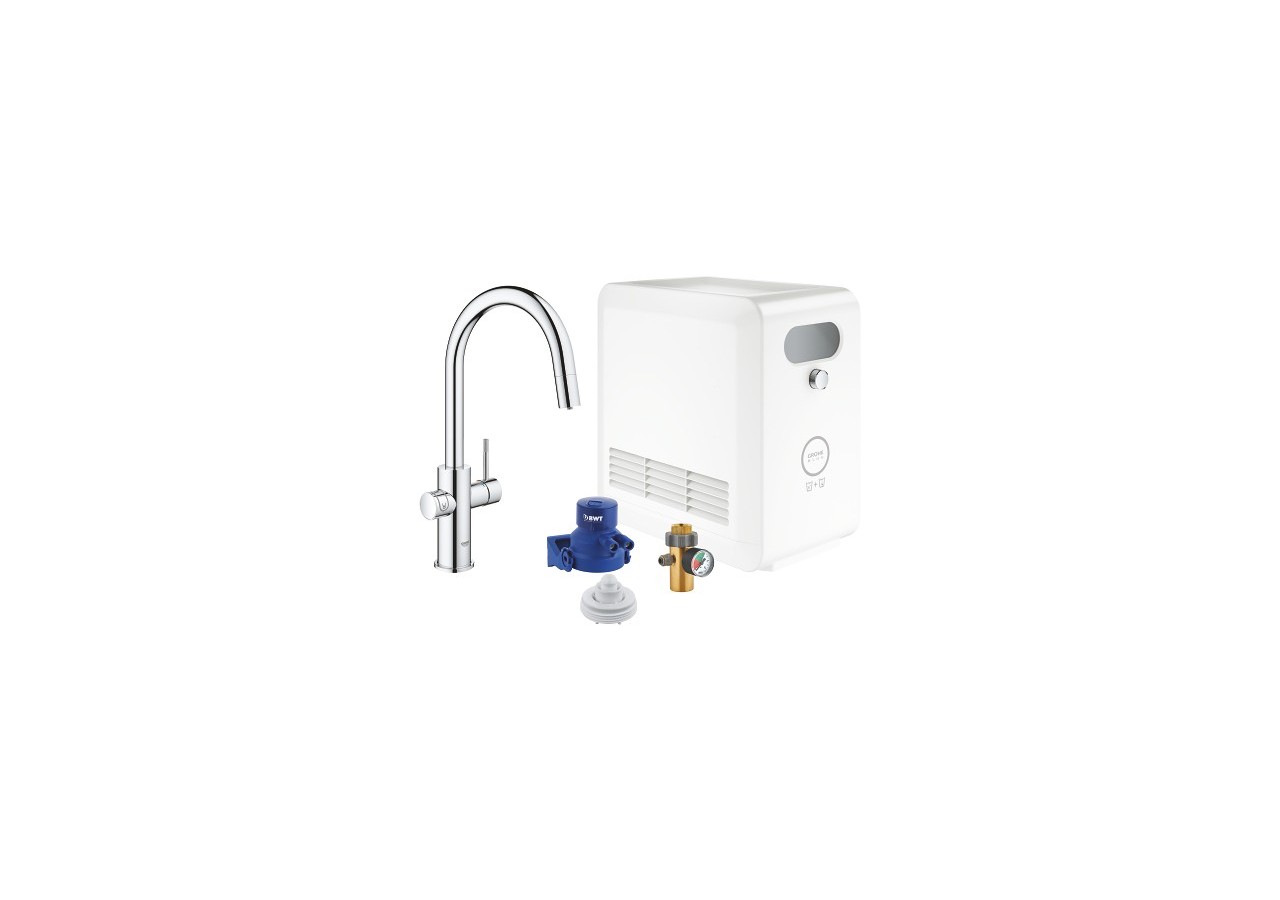 Grohe blue professionnel kit avec un mitigeur bec c Chromé - 31325002 - Grohe
