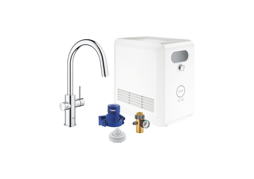 Grohe blue professionnel kit avec un mitigeur bec c Chromé - 31325002 - Grohe