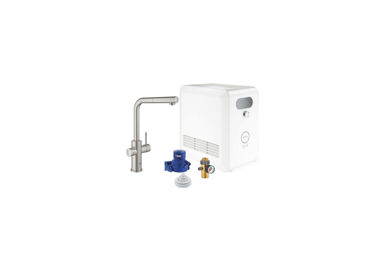 Grohe blue professionnel kit avec mitigeur bec l Supersteel - 31326DC2 - Grohe
