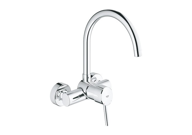 Conc mitig. évier mural bec orientable - 32667001 - Grohe