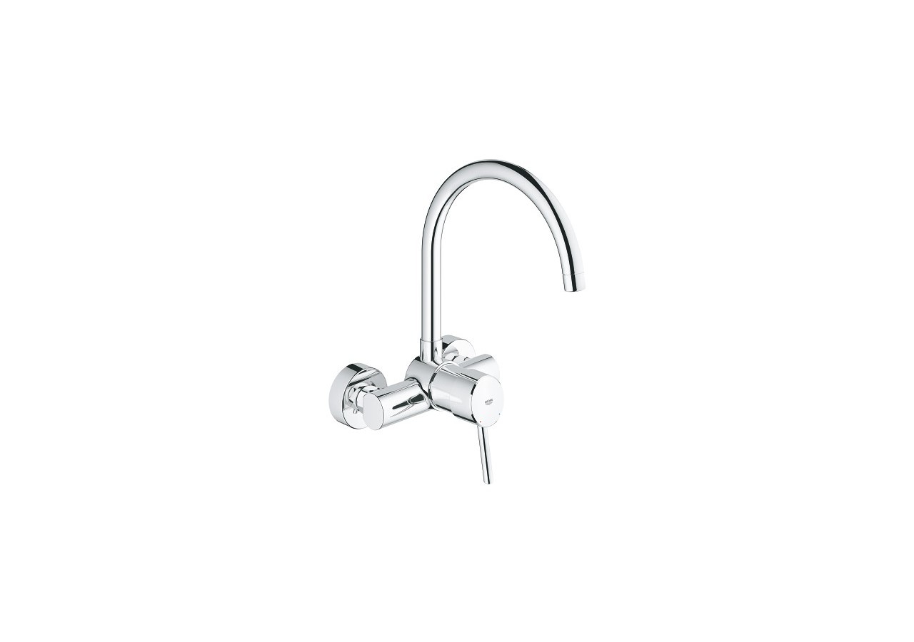Conc mitig. évier mural bec orientable - 32667001 - Grohe