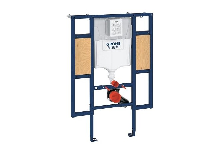 Rapid sl bâti support pour wc, 1.13 m avec élément de fixation murale et sur rails - 39140000 - Grohe